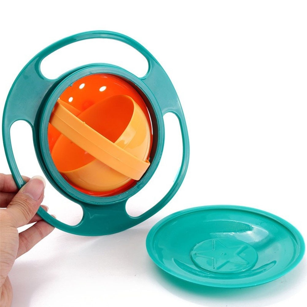 Baby Feeding Toy Bowl Dishes Kids Boy Girl Spill Proof Universal Rotate Technology Funny Gift Baby Accesories ZL1521